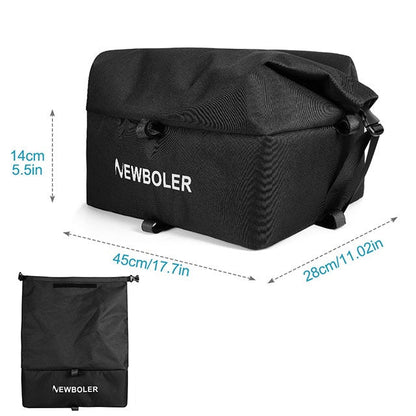 Heavy Duty Rear Bike Basket with Rack Large Metal Carrier
