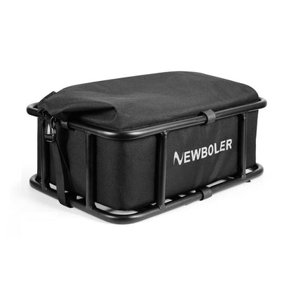 Heavy Duty Rear Bike Basket with Rack Large Metal Carrier