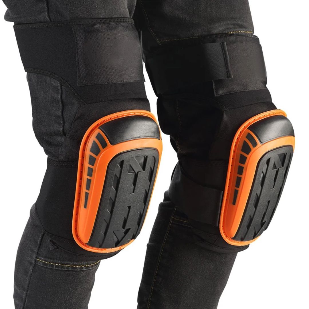 Heavy Duty Work Knee Pads Adjustable Impact Resistant Comfort Fit