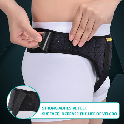 Hernia Support Belt with Adjustable Compression and Removable Pad