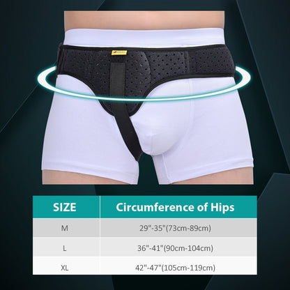 Hernia Support Belt with Adjustable Compression and Removable Pad