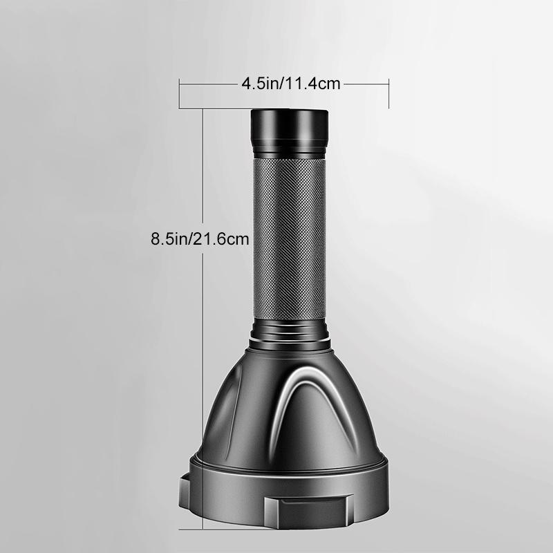 High Power Rechargeable LED Flashlight with Waterproof Design