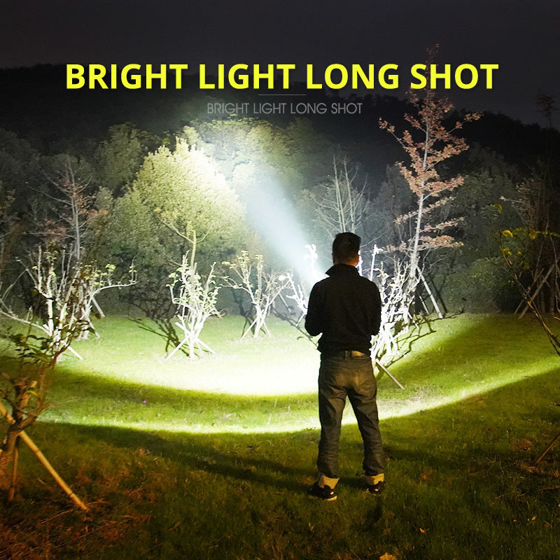 High Power Rechargeable LED Flashlight with Waterproof Design
