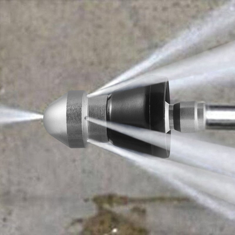 High Pressure Drain Jetting Nozzle Stainless Steel Pipe Cleaning Tool