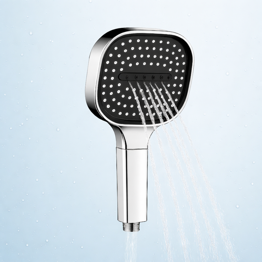 Soffione doccia ad alta pressione con filtro, turbo boost e getto regolabile