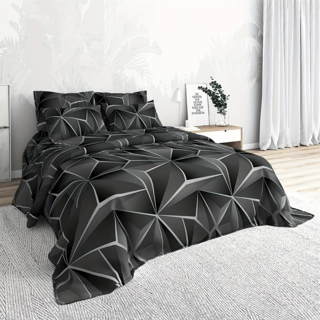 Hilton Luxury Microfibre Duvet Set with Soft Breathable All Season Comfort