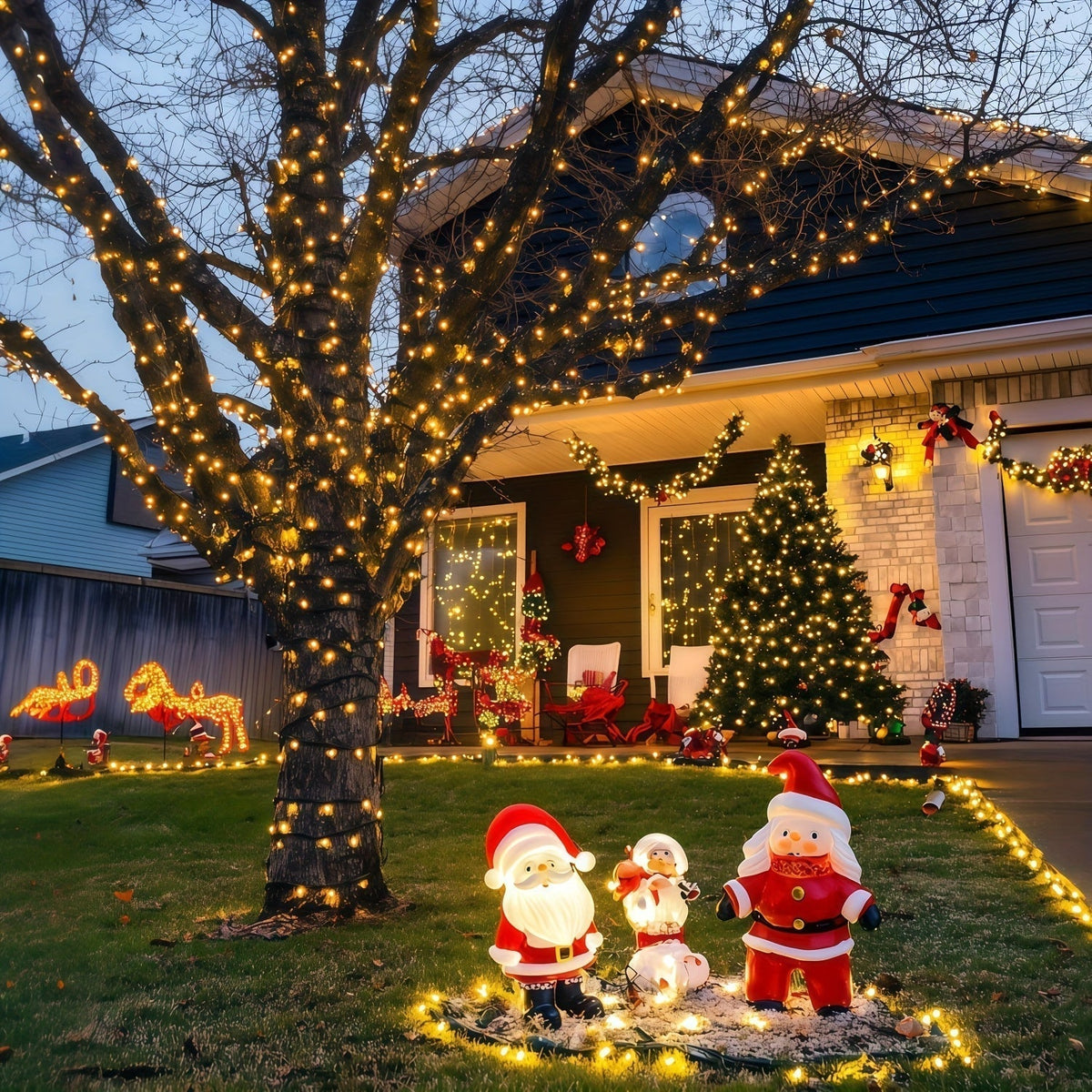 IP44 Outdoor String Lights with Warm Decorative Glow