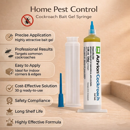 Indoor Cockroach Control Gel Bait Syringe Indoxacarb 0.6 Percent 30g
