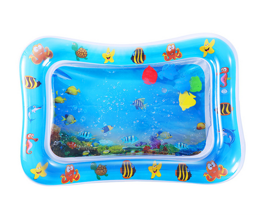 Inflatable Baby Water Play Mat with Colourful Ocean-Themed Design