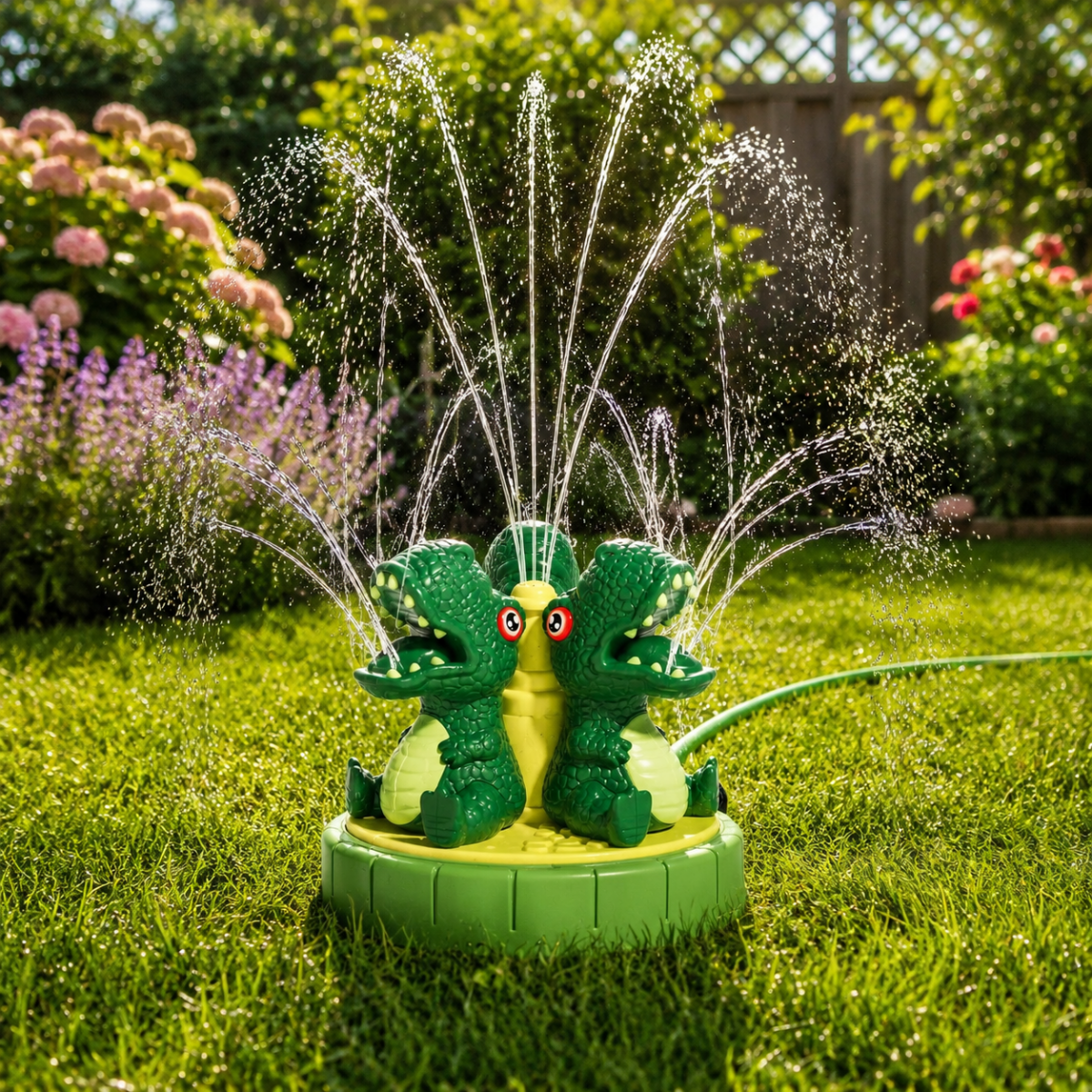 Interactive Dinosaur Water Sprinkler for Outdoor Summer Play