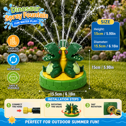 Interactive Dinosaur Water Sprinkler for Outdoor Summer Play