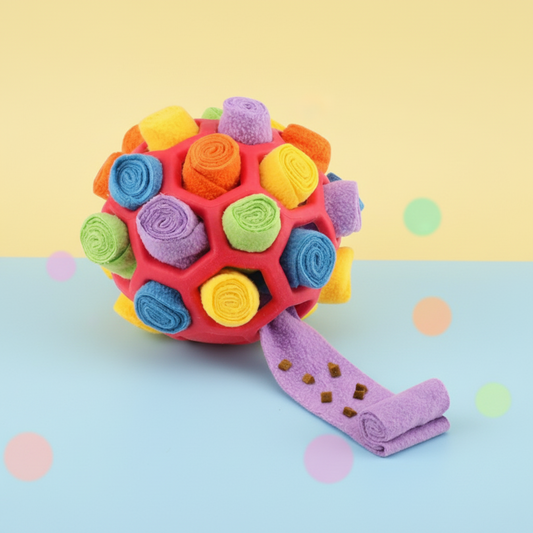 Palla puzzle interattiva per cani con snack, gioco olfattivo e addestramento
