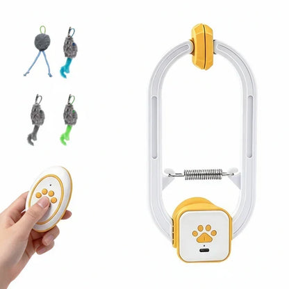 Interactief elektronisch kattenspeelgoed, USB-oplaadbare teaser met muizen voor binnenshuis, zelfstandig spelen
