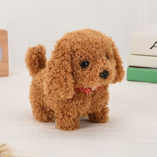 Jouet interactif en peluche représentant un chiot robot qui marche et aboie, pour les enfants et les animaux