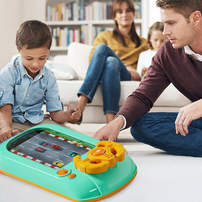 Interactive Racing Game Steering Wheel Toy with 200 Challenges