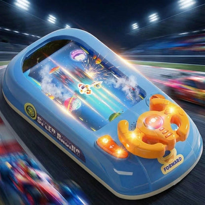 Interactive Racing Game Steering Wheel Toy with 200 Challenges