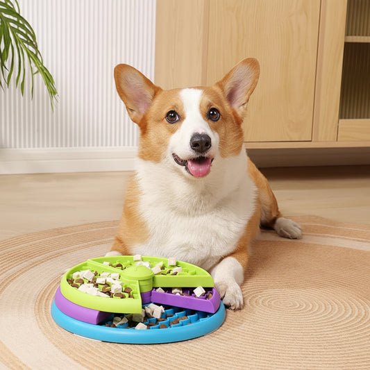 Gamelle interactive anti-glouton pour chien, puzzle alimentaire, enrichissement mental