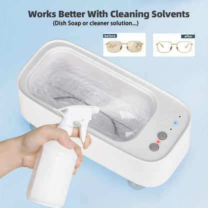 JewelSonic Ultrasonic Jewelry Cleaner 12oz for Rings Watches Glasses Earrings Deep Cleaning Machine