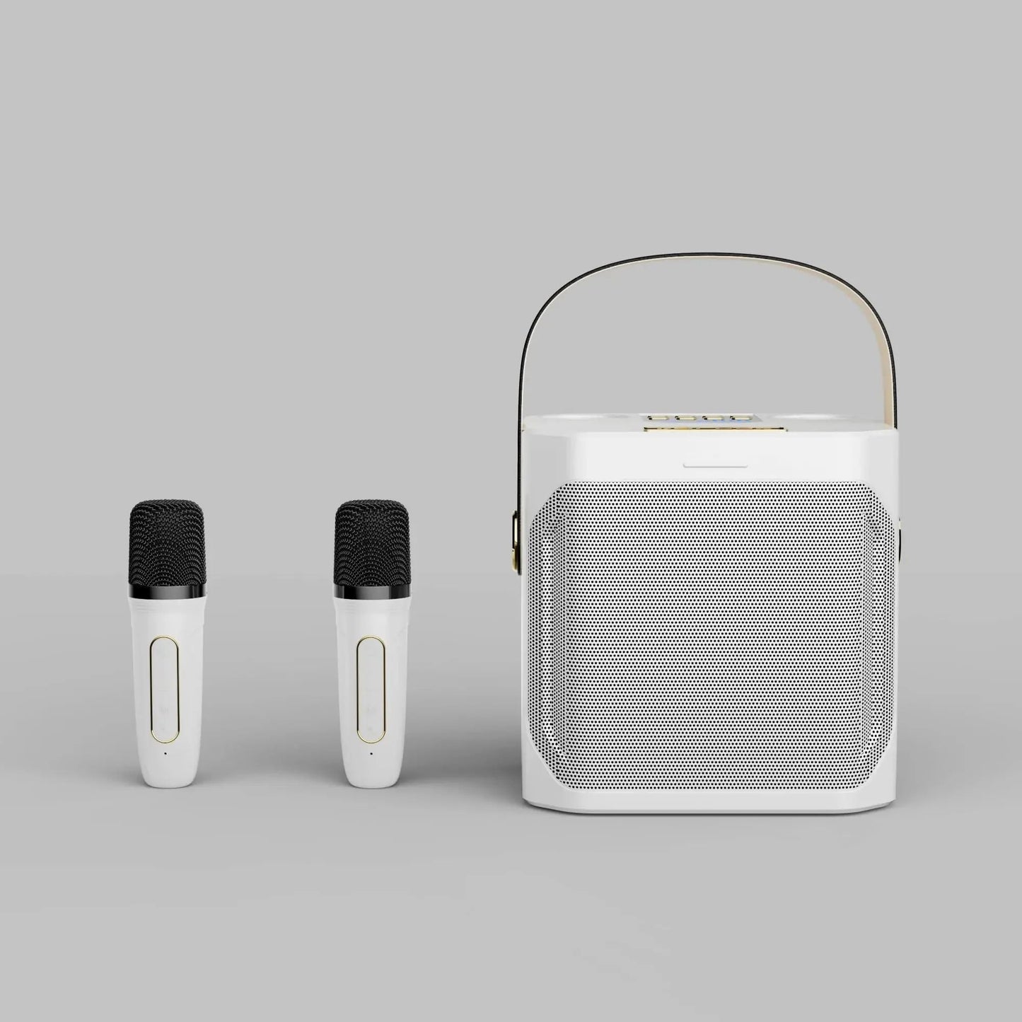 Karaoke Bluetooth Speaker – 360° Sound with Dual Microphones