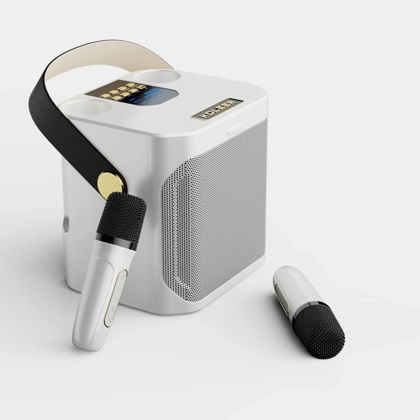 Karaoke Bluetooth Speaker – 360° Sound with Dual Microphones