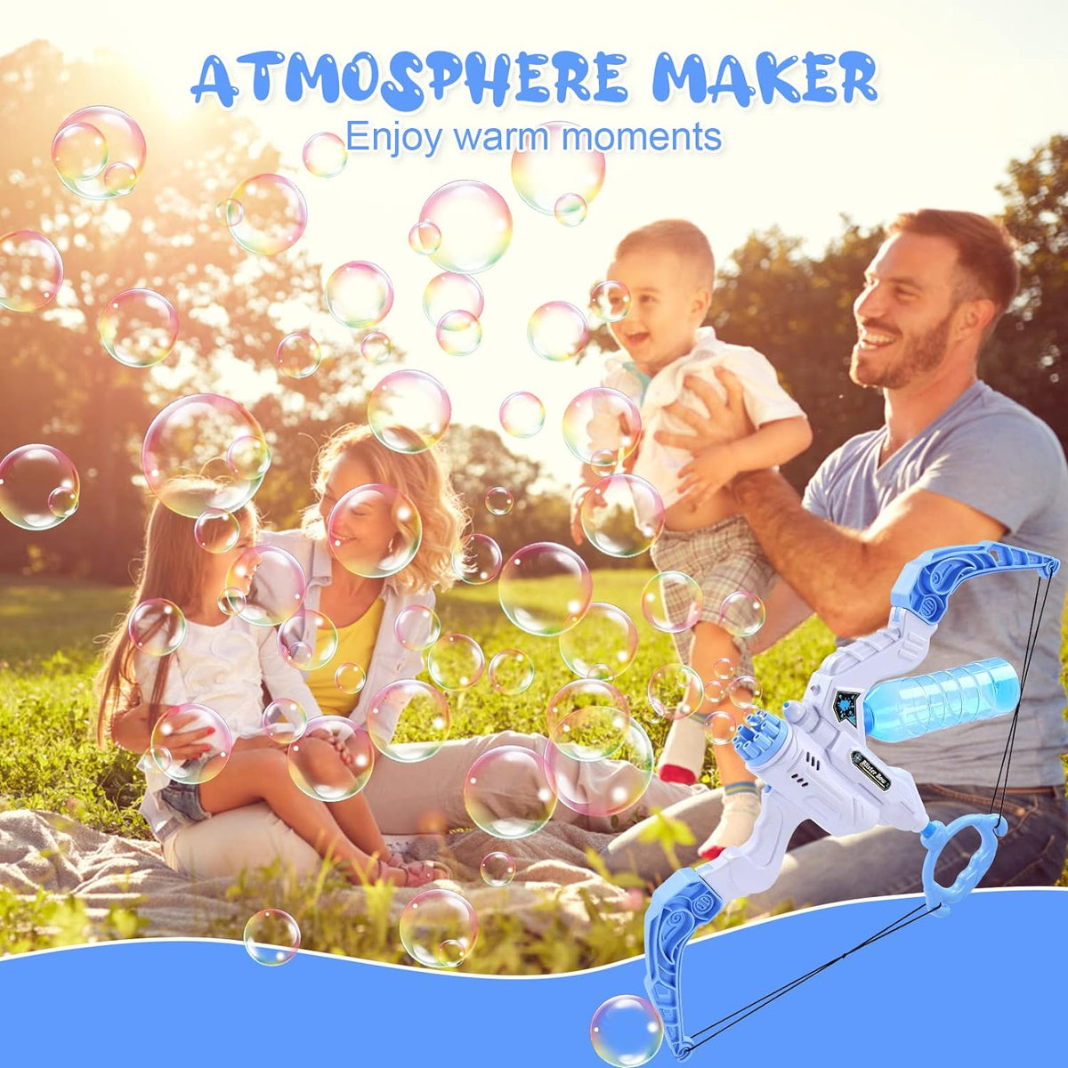 Kids' 2-in-1 Bow Bubble Blower and Water Blaster