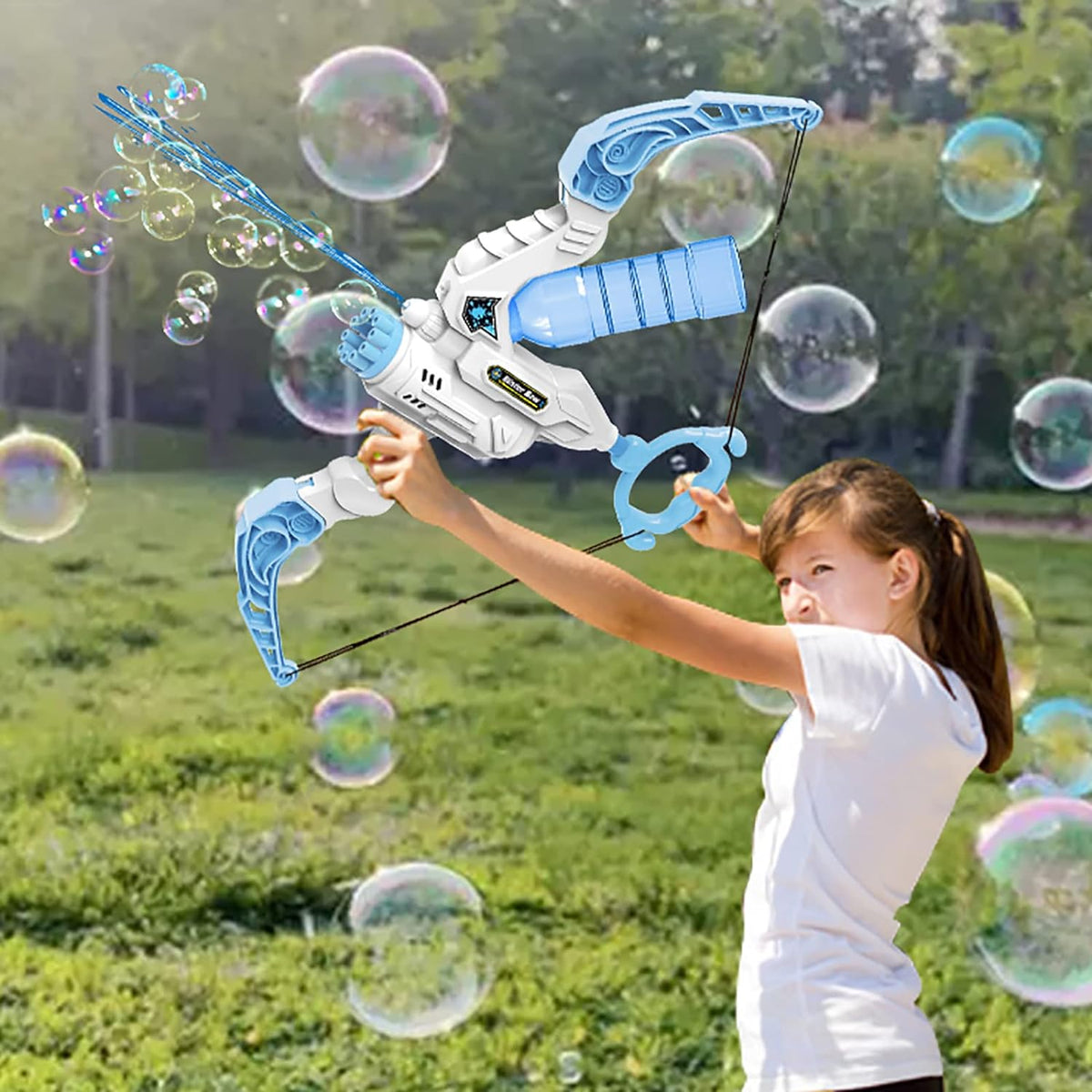 Kids' 2-in-1 Bow Bubble Blower and Water Blaster