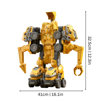 Kids' 5-in-1 Transforming Construction Vehicle Robot Toy