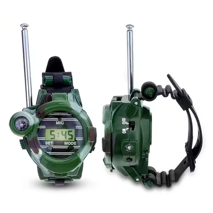 Kids 7-in-1 Camouflage Walkie Talkie Adventure Watch