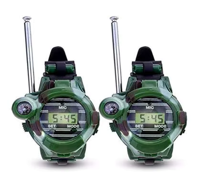 Kids 7-in-1 Camouflage Walkie Talkie Adventure Watch