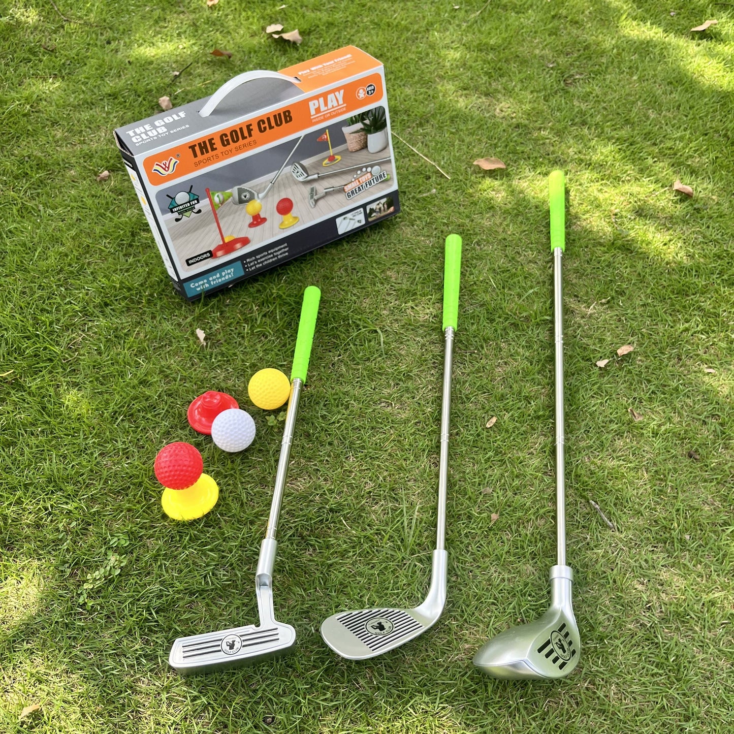 Kids Adjustable Golf Set Indoor Outdoor Toy for Ages 3 to 8