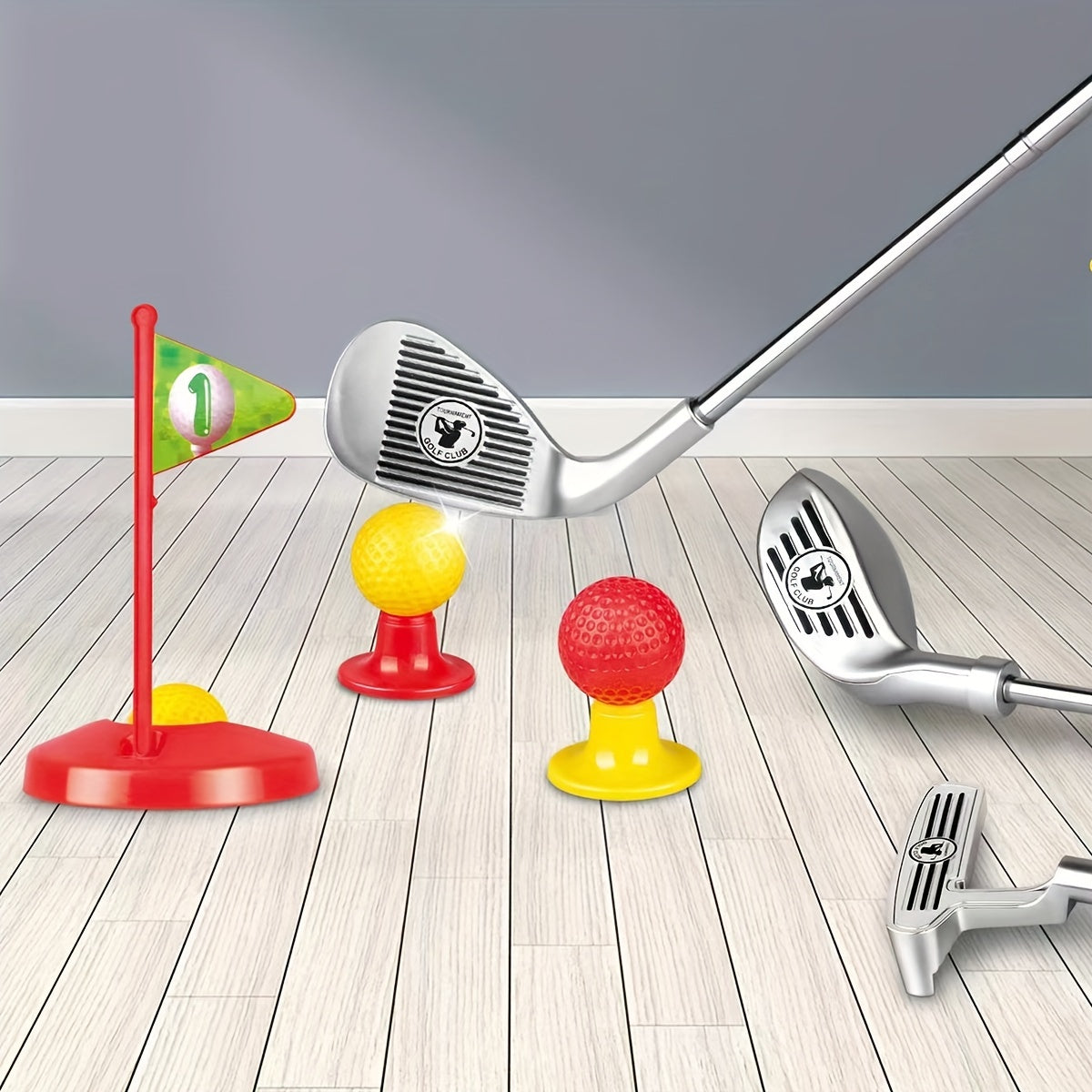 Kids Adjustable Golf Set Indoor Outdoor Toy for Ages 3 to 8