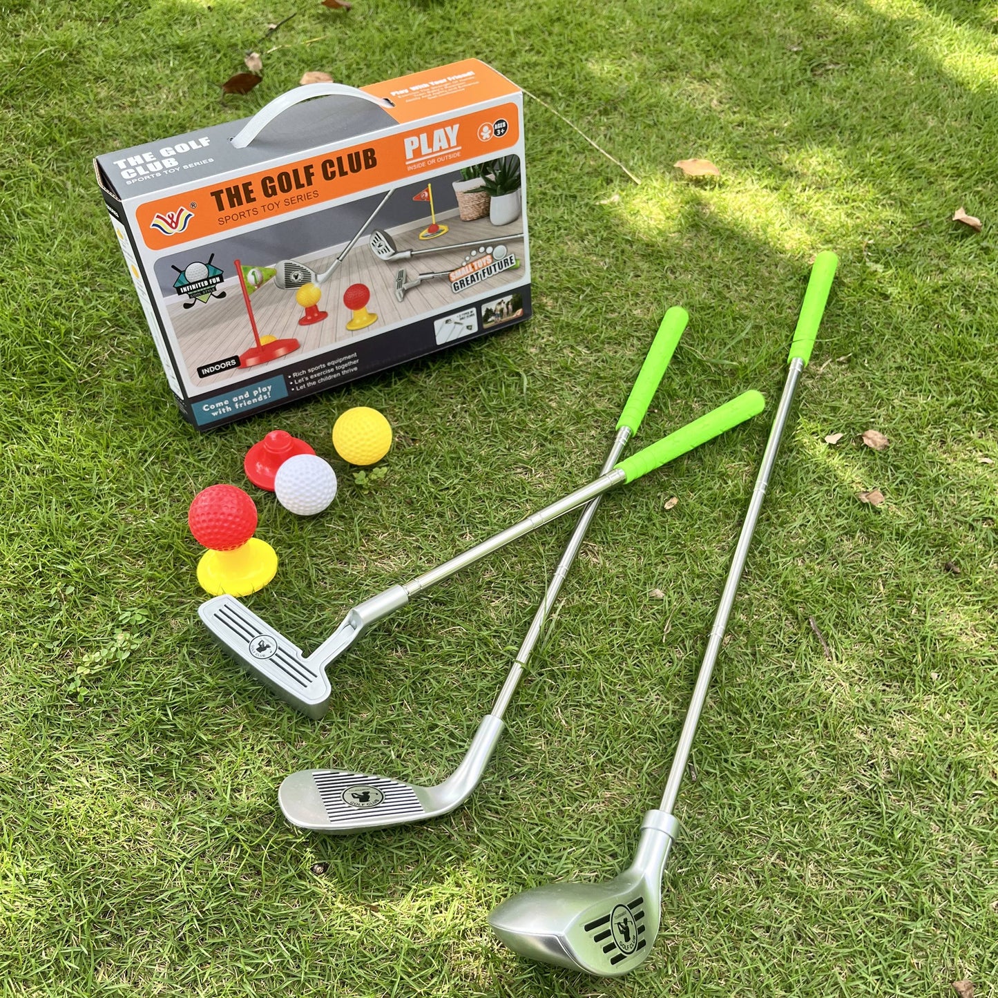 Kids Adjustable Golf Set Indoor Outdoor Toy for Ages 3 to 8