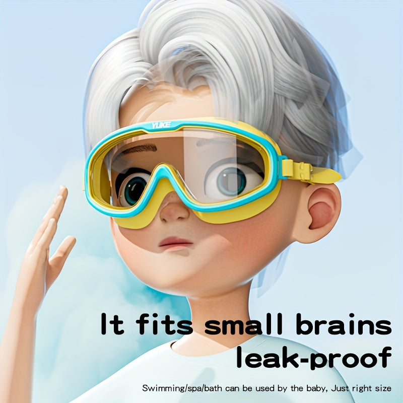 Kids' Anti-Fog Swim Goggles with UV Protection and Earplugs