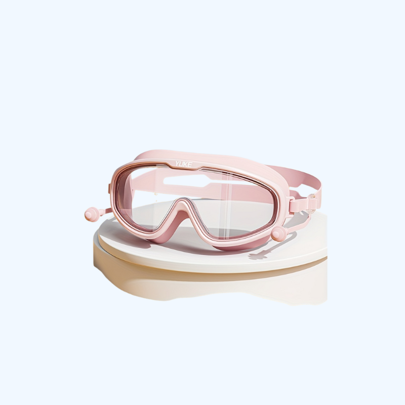 Kids' Anti-Fog Swim Goggles with UV Protection and Earplugs