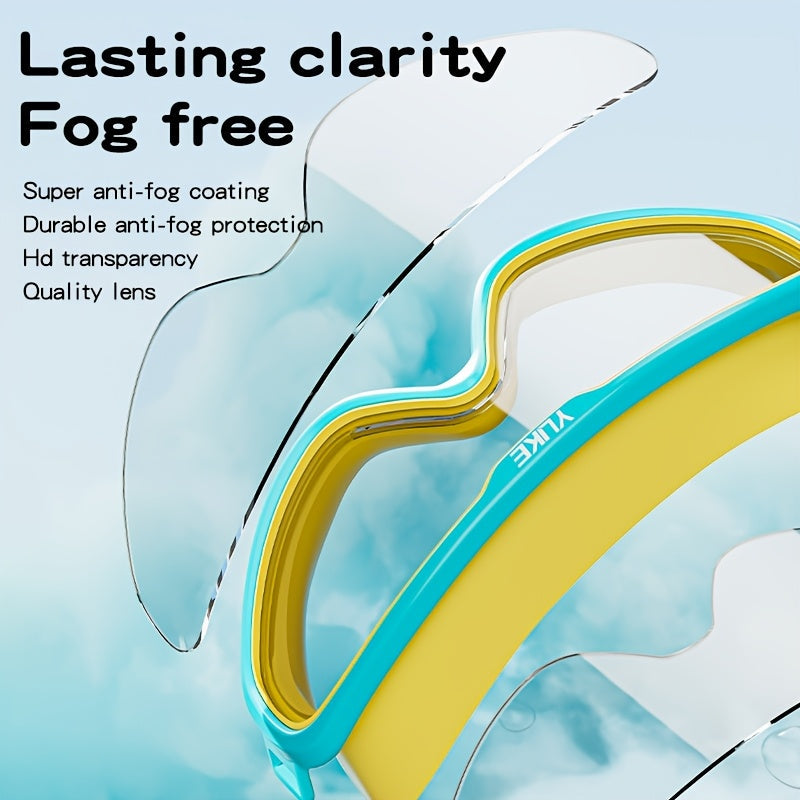 Kids' Anti-Fog Swim Goggles with UV Protection and Earplugs