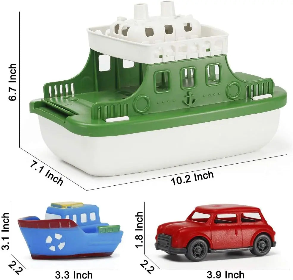 Kids' Bath Water Toy Set with Boats and Cars