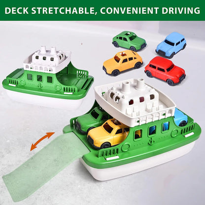Kids' Bath Water Toy Set with Boats and Cars