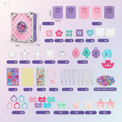 Kids DIY 3D Sticker and Jewellery Craft Kit