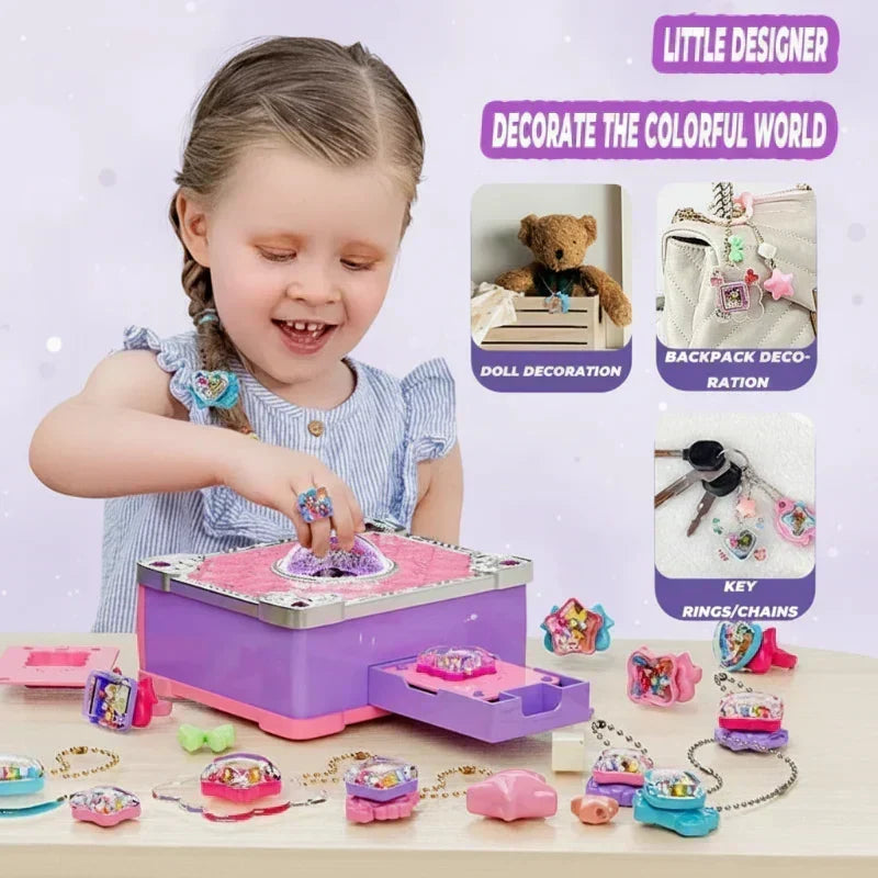 Kids DIY 3D Sticker and Jewellery Craft Kit