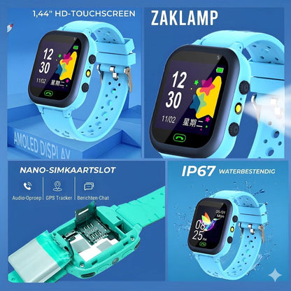 Kids GPS Watch with Real-Time Tracking and SOS Call