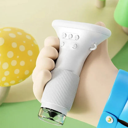 Microscopio portatile per bambini 1000X, giocattolo STEM per l'apprendimento delle scienze