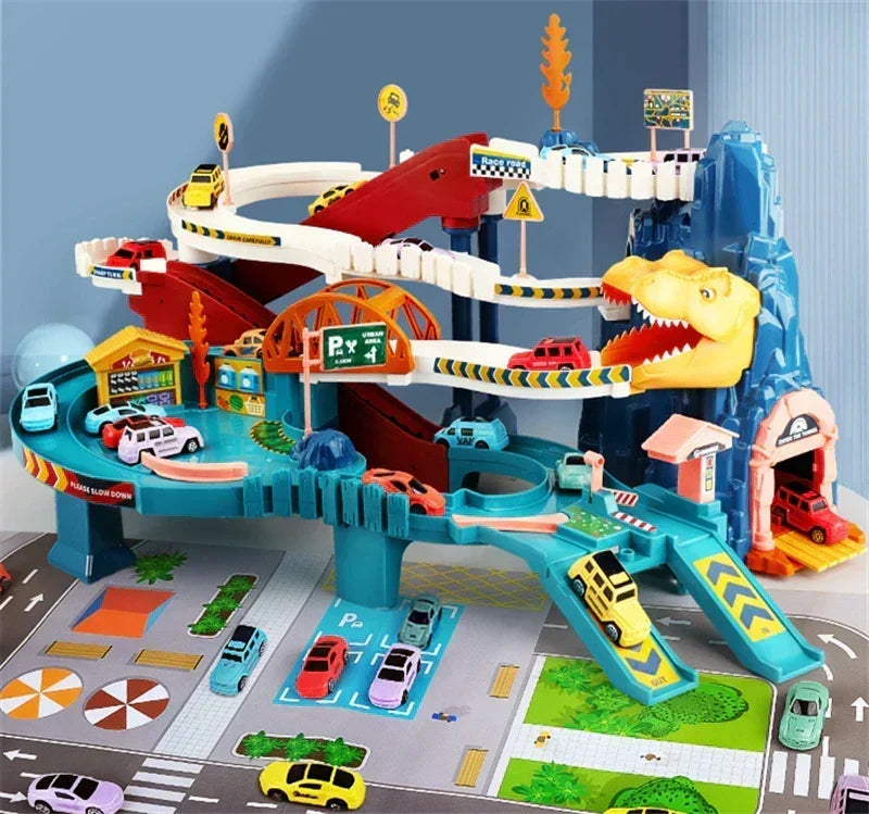 Kids' Interactive Car Track and Vehicle Play Set