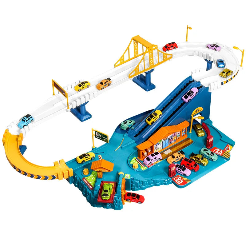 Kids' Interactive Car Track and Vehicle Play Set