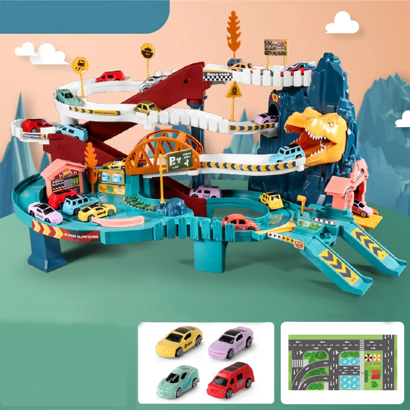 Kids' Interactive Car Track and Vehicle Play Set