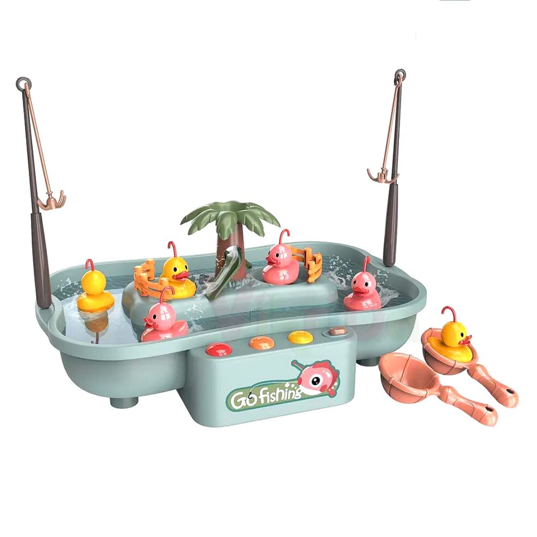 Kids' Interactive Duck Fishing Water Game