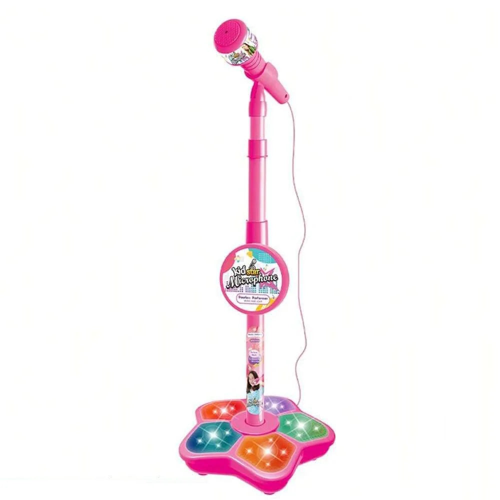 Kids Karaoke Microphone with Adjustable Stand Music Toy