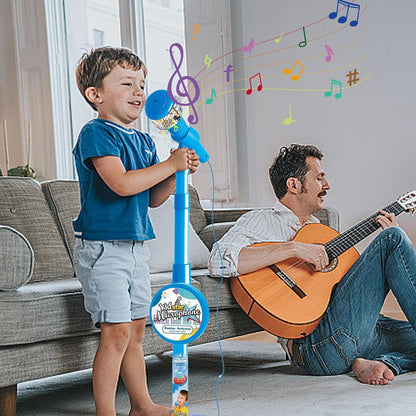 Kids Karaoke Microphone with Adjustable Stand Music Toy