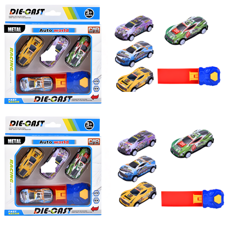 Kids' Mini Car Launcher Racing Play Set
