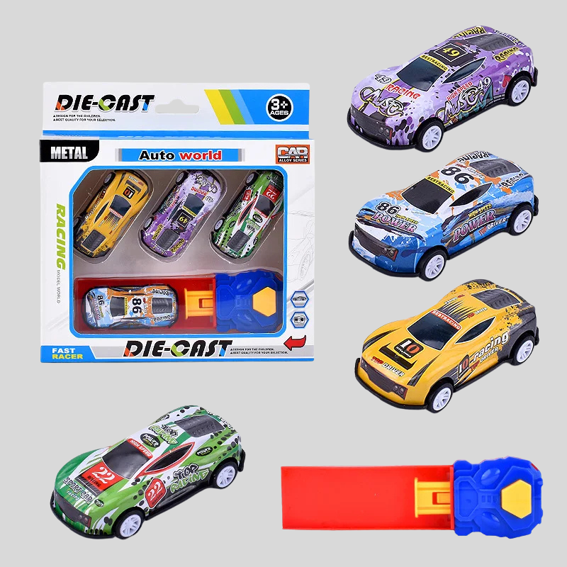 Kids' Mini Car Launcher Racing Play Set
