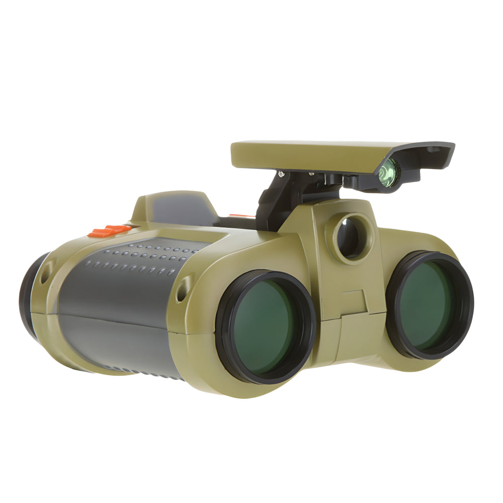Kids Night Vision Binoculars with 4x Magnification and Waterproof Housing